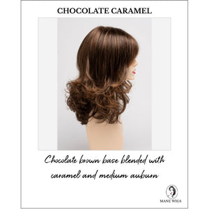 Sonia by Envy in Chocolate Caramel-Chocolate brown base blended with caramel and medium auburn