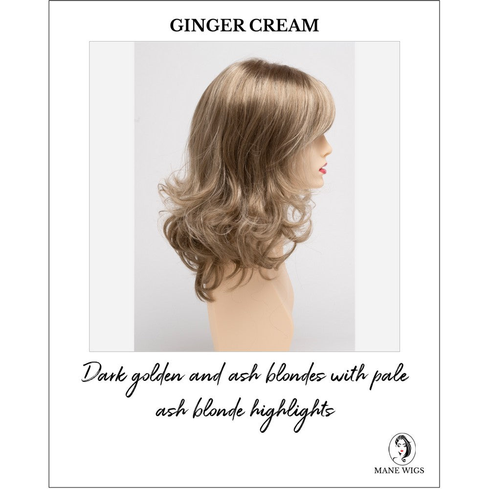 Sonia by Envy in Ginger Cream-Dark golden and ash blondes with pale ash blonde highlights