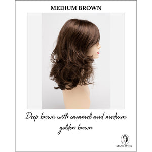 Sonia by Envy in Medium Brown-Deep brown with caramel and medium golden brown