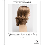 Load image into Gallery viewer, Sonia by Envy in Toasted Sesame-R-Light brown blend with medium brown roots
