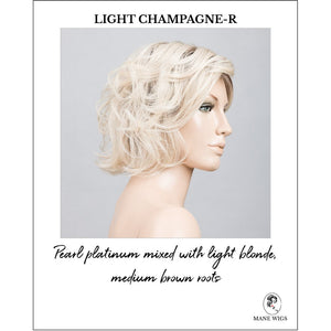 Sound by Ellen Wille in Light Champagne-R-Pearl platinum mixed with light blonde, medium brown roots