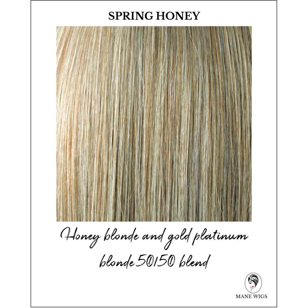 Spring Honey-Honey blonde and gold platinum blonde 50/50 blend