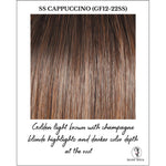 Load image into Gallery viewer, SS Cappuccino (GF12-22SS)-Golden light brown with champagne blonde highlights and darker color depth at the root
