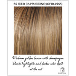 Load image into Gallery viewer, SS Iced Cappuccino (GF10-22SS)-Medium golden brown with champagne blonde highlights and darker color depth at the root
