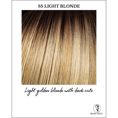 SS Light Blonde-Light golden blonde with dark roots