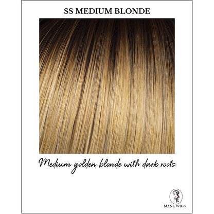 SS Medium Blonde-Medium golden blonde with dark roots