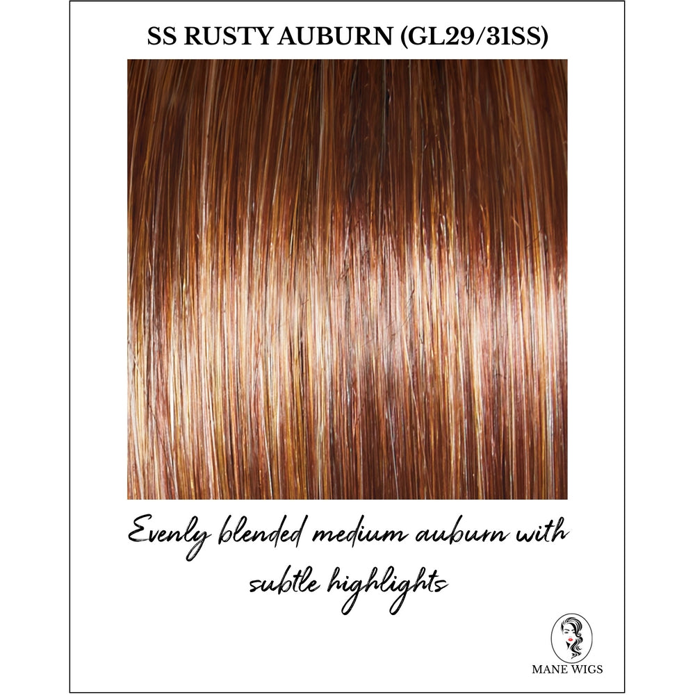SS Rusty Auburn (GL29/31Ss)-Evenly blended medium auburn with subtle highlights