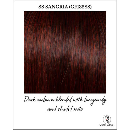 SS Sangria (GF132SS)-Dark auburn blended with burgundy and shaded roots