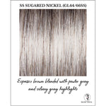 Load image into Gallery viewer, SS Sugared Nickel (GL44/66Ss)-Espresso brown blended with pewter gray and silvery gray highlights
