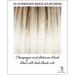 Load image into Gallery viewer, SS Sunkissed Beige (GL23/101SS)-Champagne and platinum blonde blend with dark blonde roots
