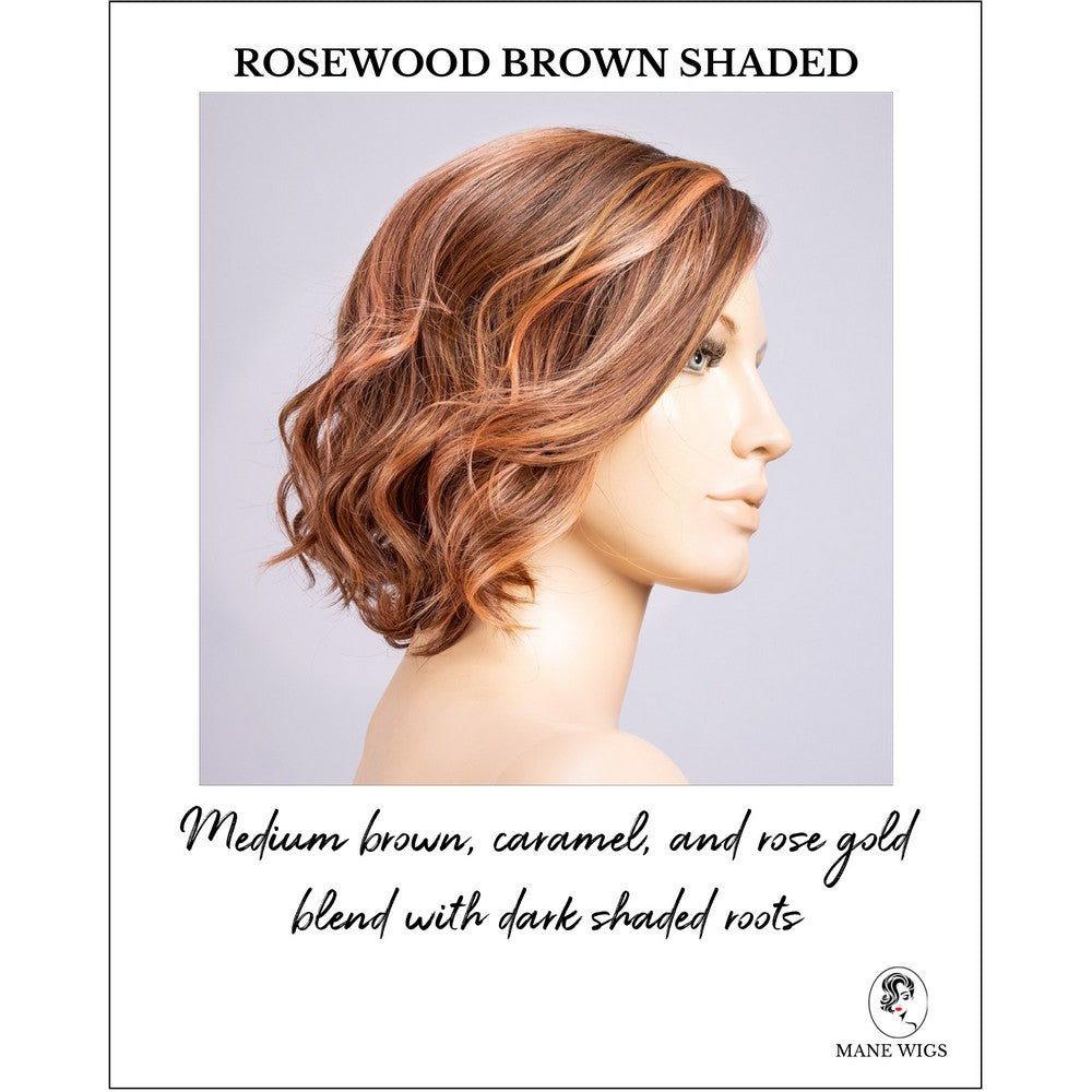Stella by Ellen Wille in Rosewood Brown Shaded-Medium brown, caramel, and rose gold blend with dark shaded roots