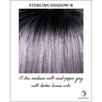 Load image into Gallery viewer, Sterling Shadow-R-A chic medium salt-and-pepper grey with darker brown roots
