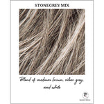 Load image into Gallery viewer, Stone Grey Mix-Blend of medium brown, silver gray, and white
