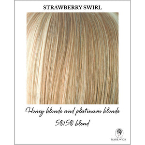 Strawberry Swirl-Honey blonde and platinum blonde 50/50 blend