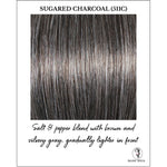 Load image into Gallery viewer, Sugared Charcoal (511C)-Salt &amp; pepper blend with brown and silvery gray, gradually lighter in front
