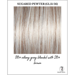 Sugared Pewter (GL51/56)-80% silvery gray blended with 20% brown