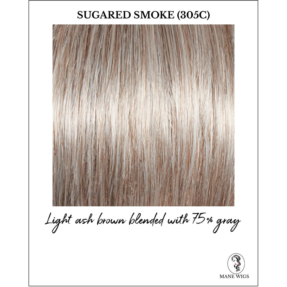 Sugared Smoke (305C)-Light ash brown blended with 75% gray