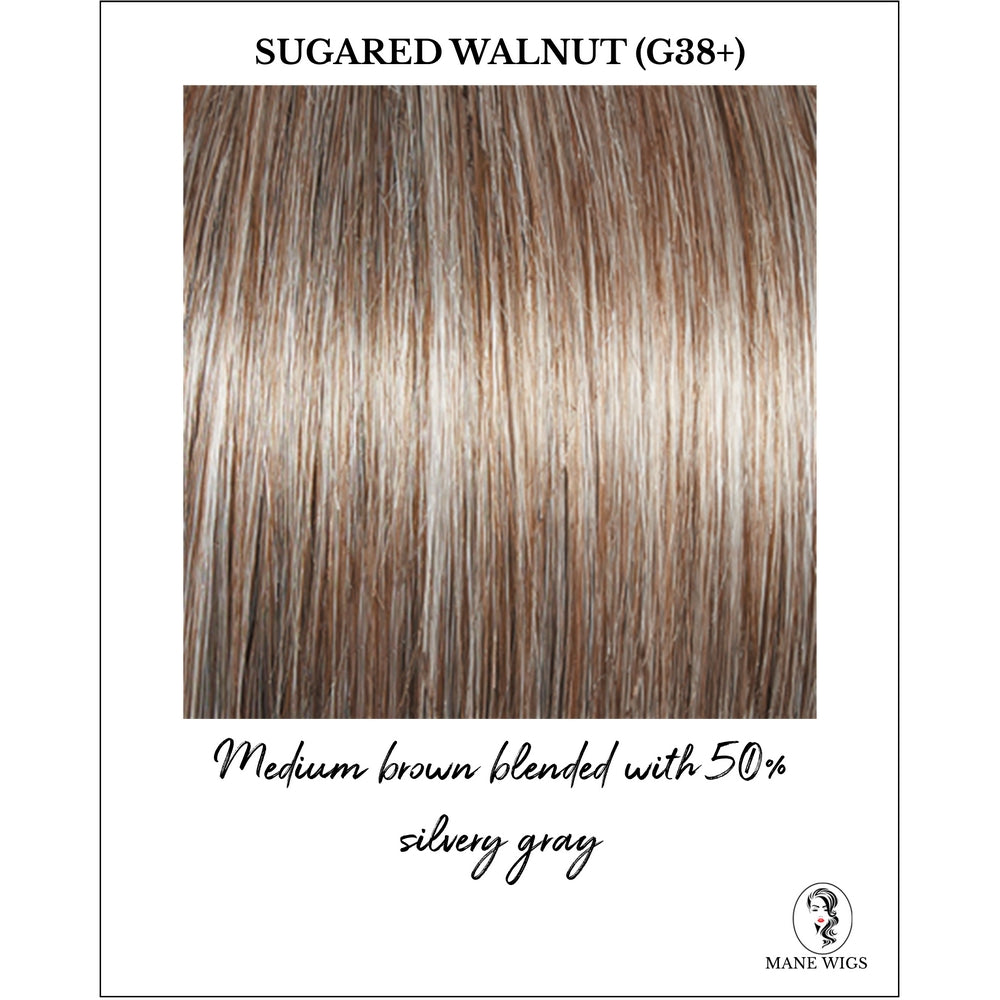 Sugared Walnut (G38+)-Medium brown blended with 50% silvery gray
