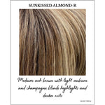 Load image into Gallery viewer, Sunkissed Almond-R-Medium ash brown with light auburn and champagne blonde highlights and darker roots
