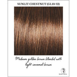Load image into Gallery viewer, Sunlit Chestnut (GL10/12)-Medium golden brown blended with light caramel brown
