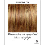 Load image into Gallery viewer, Sunset Glow-Medium auburn with coppery red and brilliant red highlights
