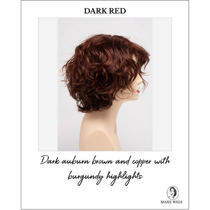 Suzi by Envy in Dark Red-Dark auburn brown and copper with burgundy highlights