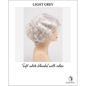 Suzi by Envy in Light Grey-Soft white blended with silver