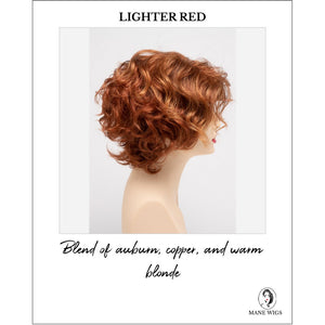 Suzi by Envy in Lighter Red-Blend of auburn, copper, and warm blonde