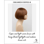 Load image into Gallery viewer, Tandi By Envy in Creamed Coffee-R-Copper and light warm brown with honey blonde highlights and medium brown roots
