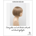 Load image into Gallery viewer, Tandi By Envy in Ginger Cream-Dark golden and ash blondes with pale ash blonde highlights

