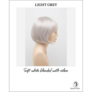 Tandi By Envy in Light Grey-Soft white blended with silver