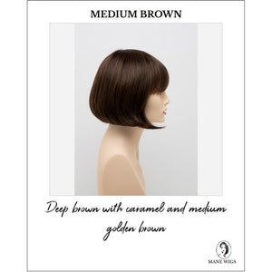 Tandi By Envy in Medium Brown-Deep brown with caramel and medium golden brown