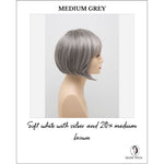 Load image into Gallery viewer, Tandi By Envy in Medium Grey-Soft white with silver and 20% medium brown
