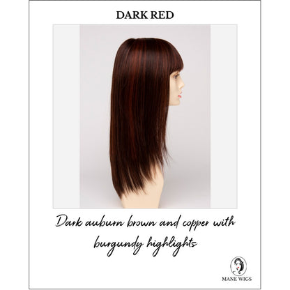 Taryn By Envy in Dark Red-Dark auburn brown and copper with burgundy highlights