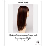 Load image into Gallery viewer, Taryn By Envy in Dark Red-Dark auburn brown and copper with burgundy highlights
