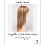 Load image into Gallery viewer, Taryn By Envy in Ginger Cream-Dark golden and ash blondes with pale ash blonde highlights
