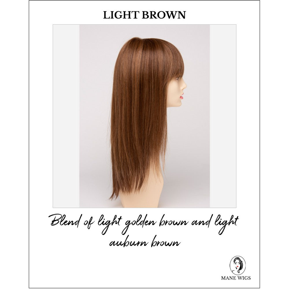Taryn By Envy in Light Brown-Blend of light golden brown and light auburn brown
