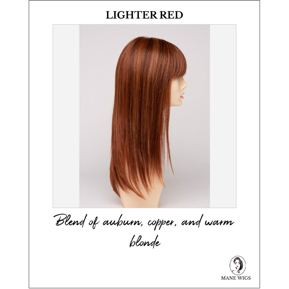 Taryn By Envy in Lighter Red-Blend of auburn, copper, and warm blonde