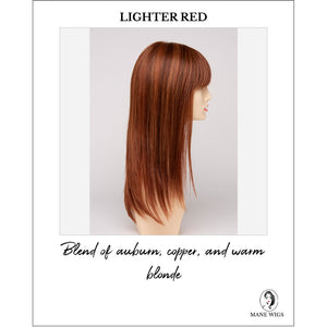 Taryn By Envy in Lighter Red-Blend of auburn, copper, and warm blonde