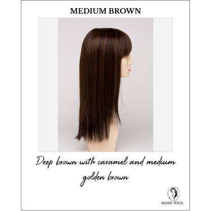 Taryn By Envy in Medium Brown-Deep brown with caramel and medium golden brown