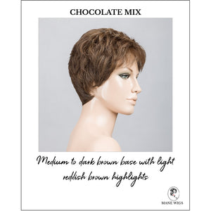 Time Comfort by Ellen Wille in Chocolate Mix-Medium to dark brown base with light reddish brown highlights