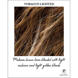Tobacco Lighted-Medium brown base blended with light auburn and light golden blonde