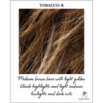 Load image into Gallery viewer, Tobacco-R-Medium brown base with light golden blonde highlights and light auburn lowlights and dark roots
