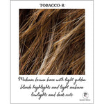 Load image into Gallery viewer, Tobacco-R_Medium brown base with light golden blonde highlights and light auburn lowlights and dark roots
