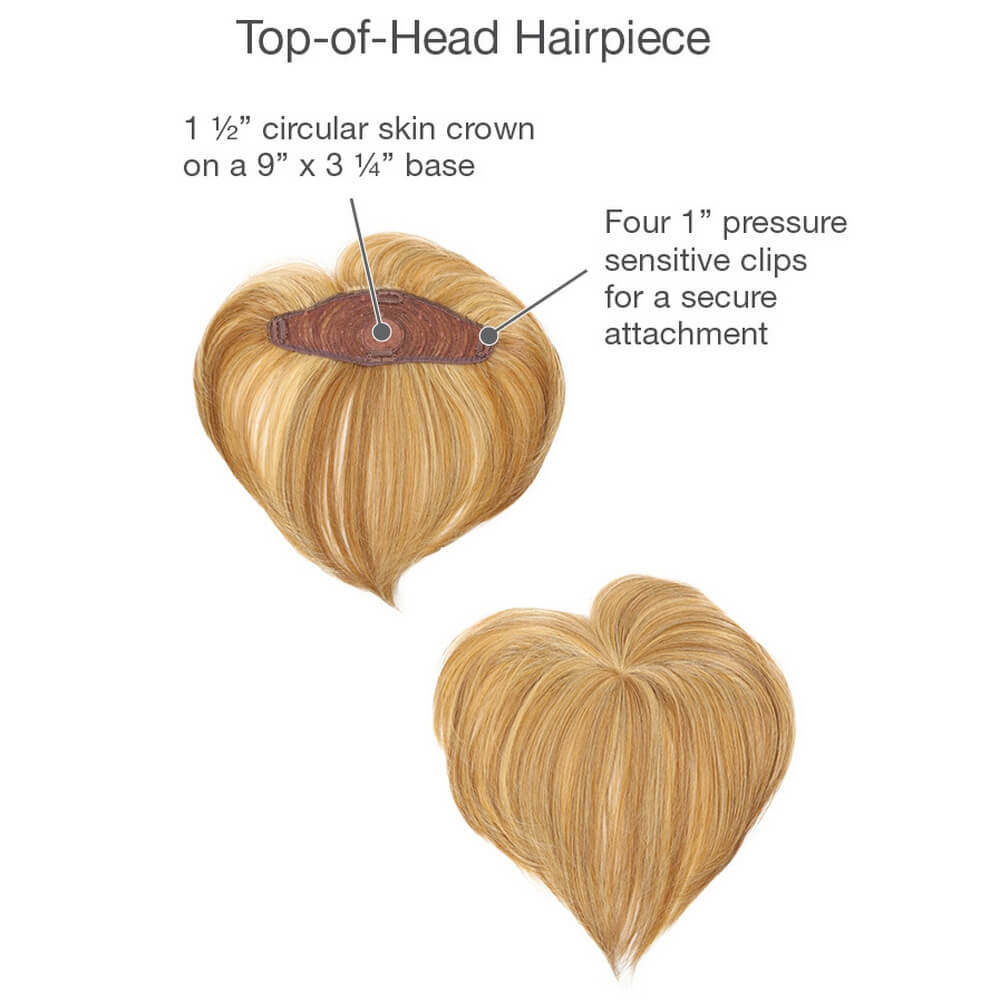 Top of head hairpiece