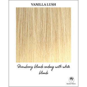 Vanilla Lush-Strawberry blonde ending with white blonde