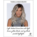 Load image into Gallery viewer, Verona wig by Estetica in VANILLA MACCHIATO-Light chestnut brown base with light brown, golden blonde, and icy blonde painted highlights

