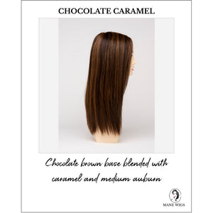 Veronica By Envy in Chocolate Caramel-Chocolate brown base blended with caramel and medium auburn