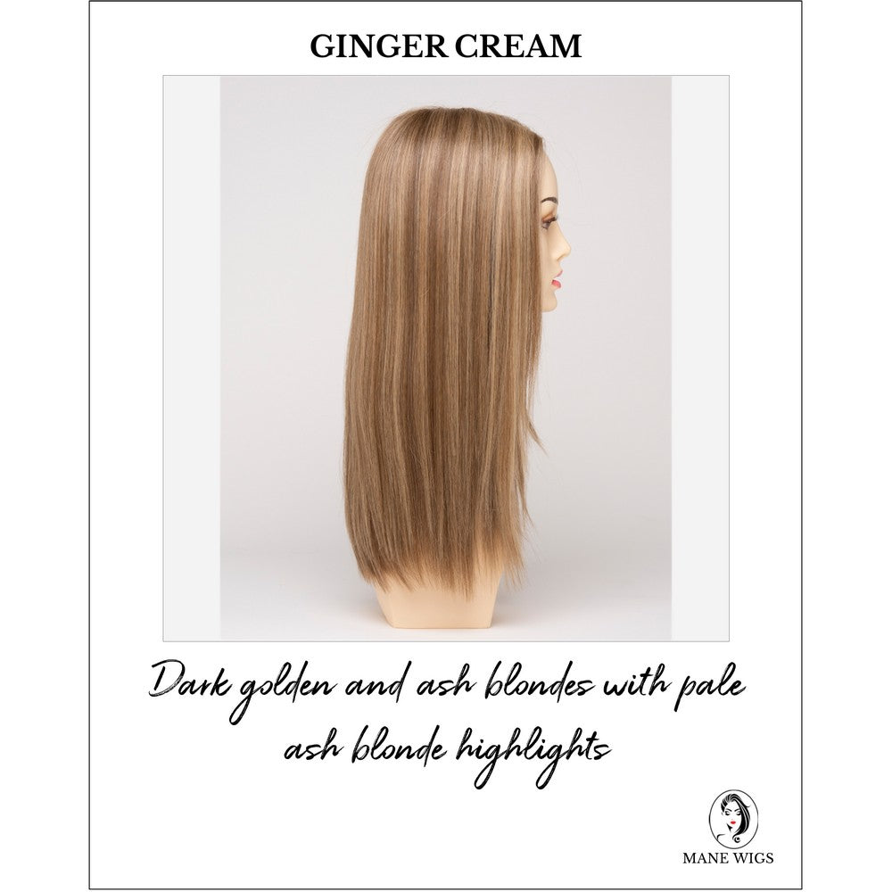 Veronica By Envy in Ginger Cream-Dark golden and ash blondes with pale ash blonde highlights