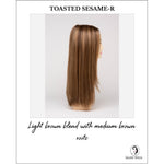 Load image into Gallery viewer, Veronica By Envy in Toasted Sesame-R-Light brown blend with medium brown roots
